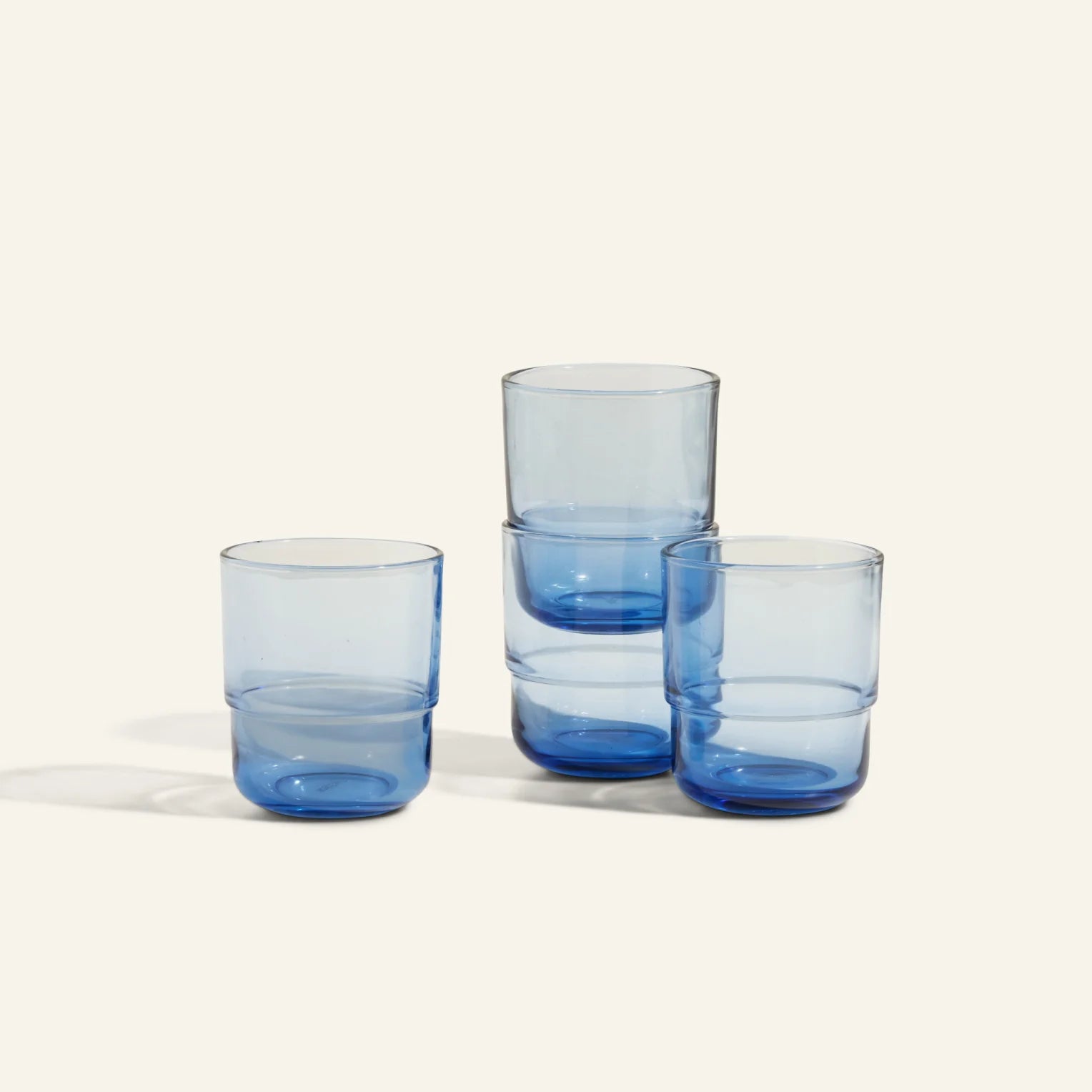 Short Night + Day Glasses Small Glass Tumblers Glassware Decorations Accessories