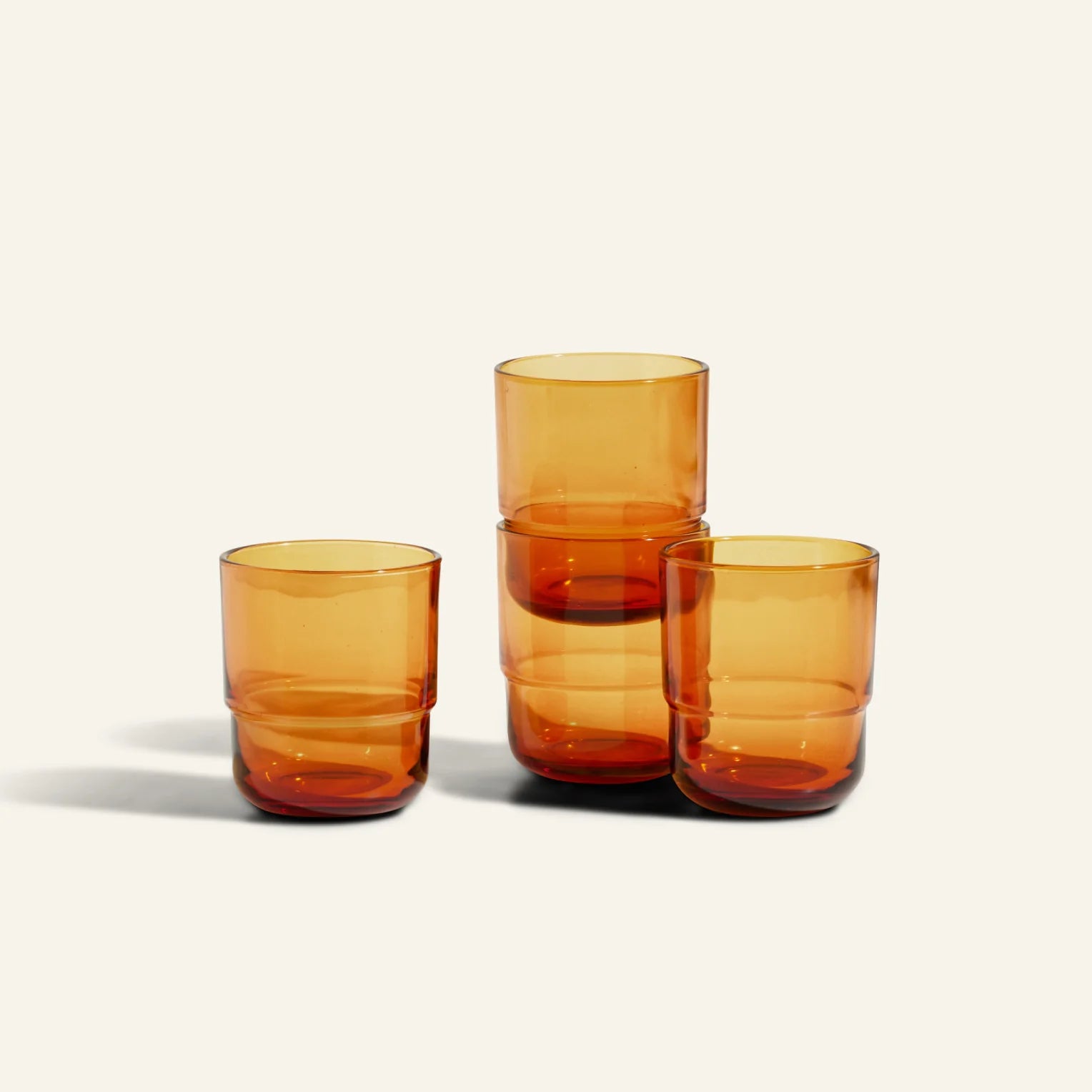 Short Night + Day Glasses Small Glass Tumblers Glassware Decorations Accessories