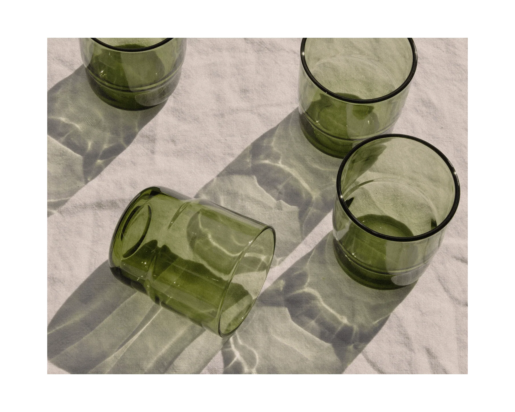 Short Night + Day Glasses Small Glass Tumblers Glassware Decorations Accessories