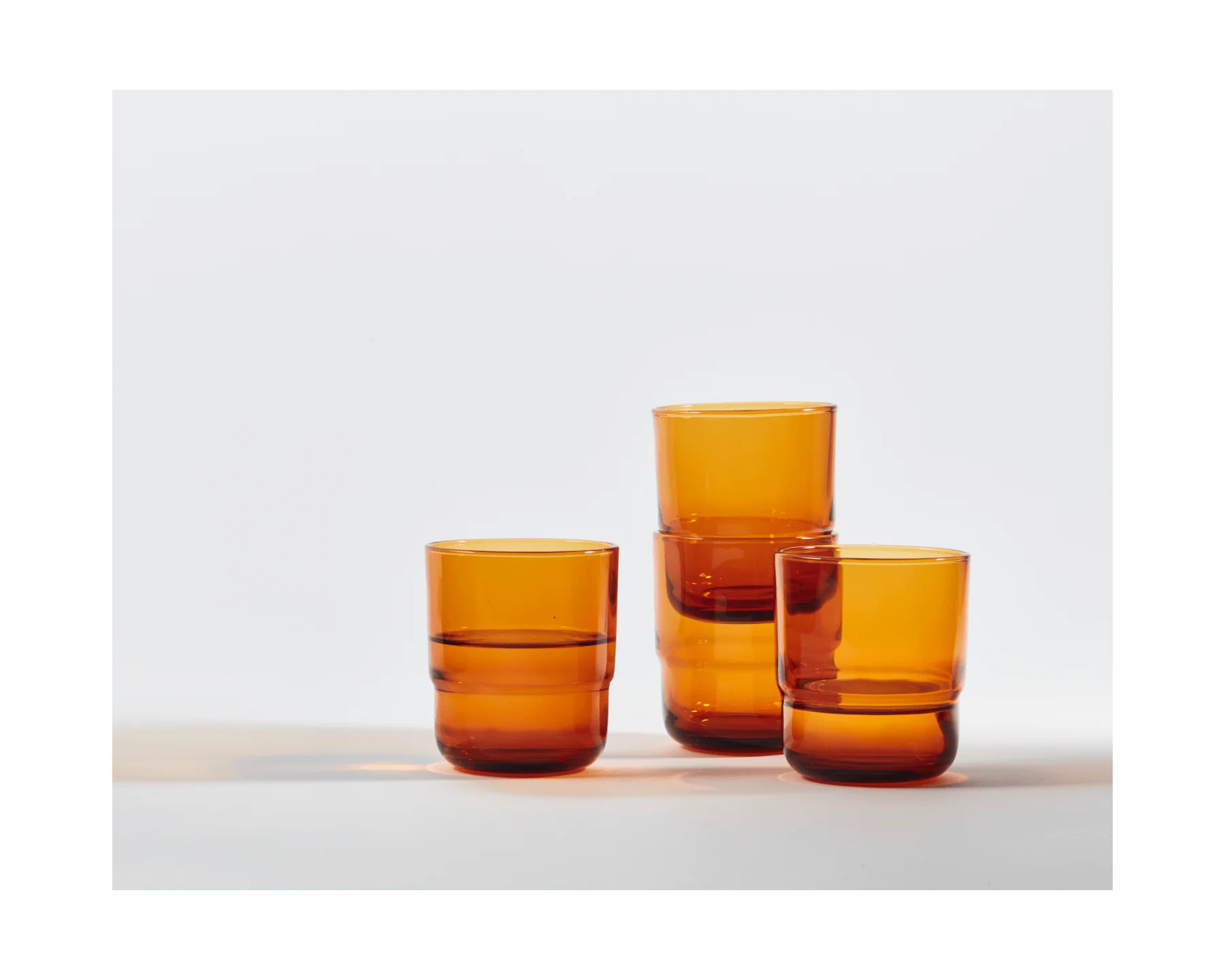 Short Night + Day Glasses Small Glass Tumblers Glassware Decorations Accessories