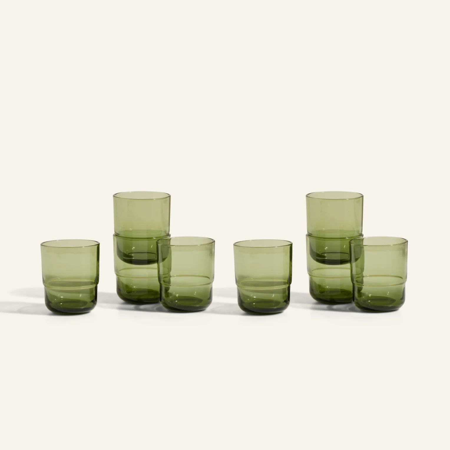 Short Night + Day Glasses Small Glass Tumblers Glassware Decorations Accessories