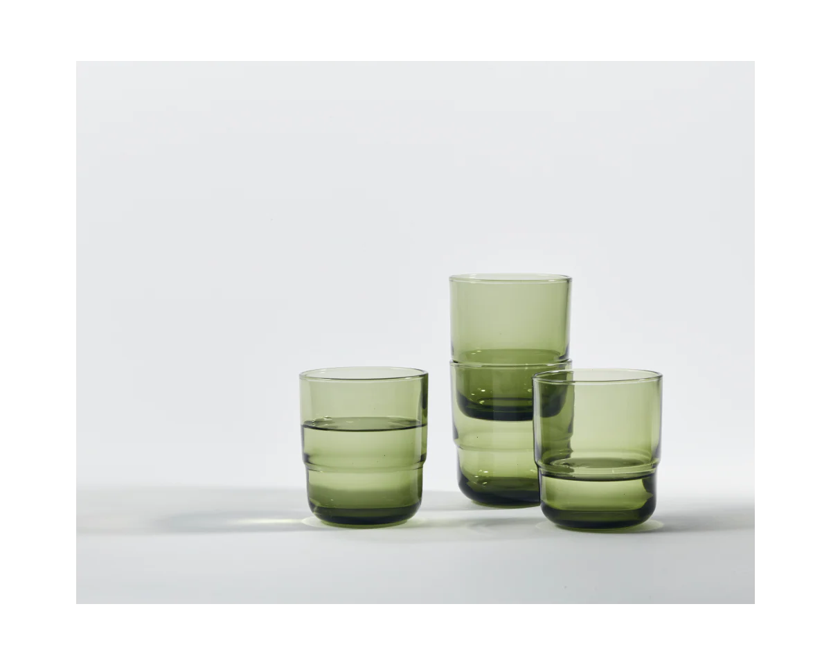 Short Night + Day Glasses Small Glass Tumblers Glassware Decorations Accessories