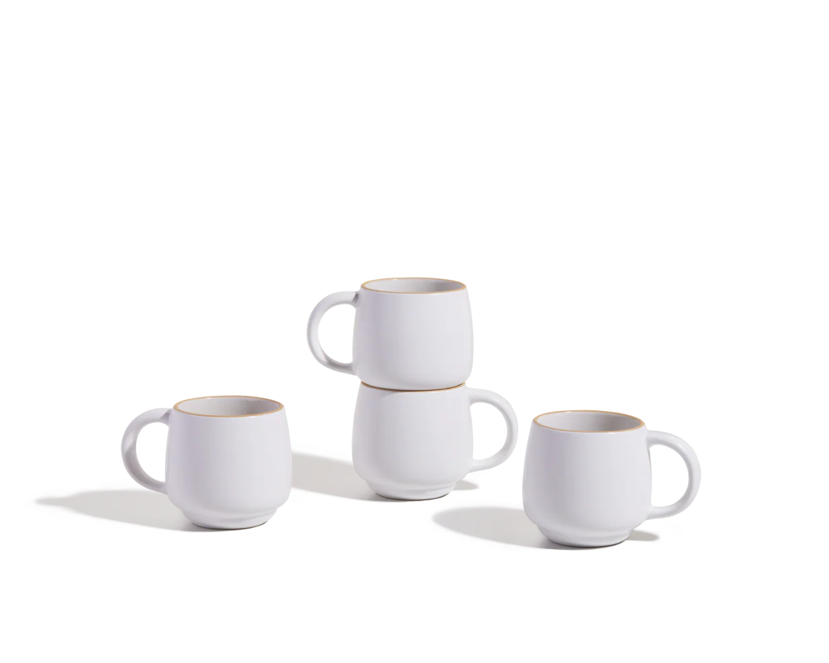 Night + Day  Coffee Mugs Set of 4, Cups with Handles, Tea Cups