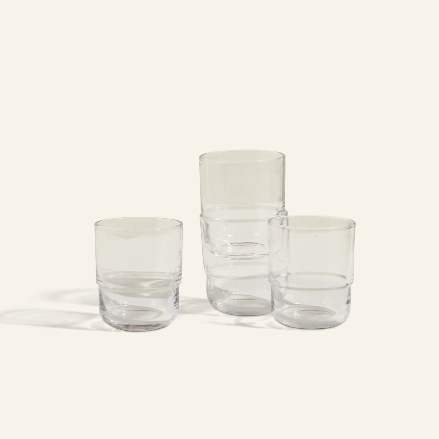 Short Night + Day Glasses Small Glass Tumblers Glassware Decorations Accessories