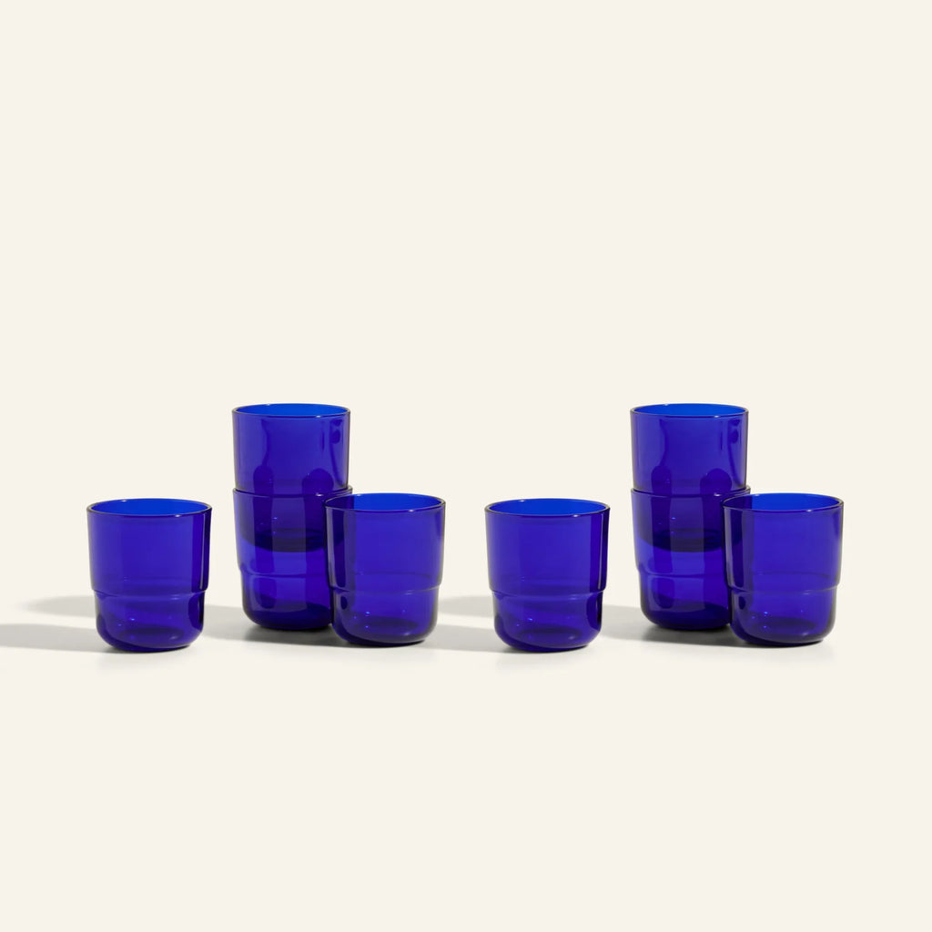 Short Night + Day Glasses Small Glass Tumblers Glassware Decorations Accessories