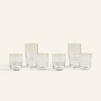 Short Night + Day Glasses Small Glass Tumblers Glassware Decorations Accessories