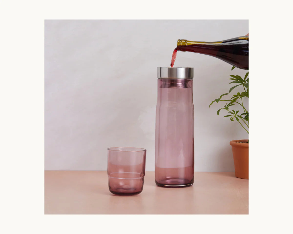 Night + Day Water Carafe 360° brew infuser Carafe wine aerator