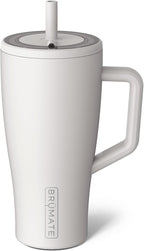 BrüMate Tumbler with Handle and Straw | 100% Leakproof Insulated Tumbler with Lid and Straw | Cup Holder Friendly Base
