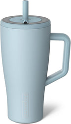 BrüMate Tumbler with Handle and Straw | 100% Leakproof Insulated Tumbler with Lid and Straw | Cup Holder Friendly Base