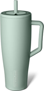 BrüMate Tumbler with Handle and Straw | 100% Leakproof Insulated Tumbler with Lid and Straw | Cup Holder Friendly Base