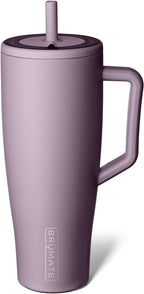 BrüMate Tumbler with Handle and Straw | 100% Leakproof Insulated Tumbler with Lid and Straw | Cup Holder Friendly Base