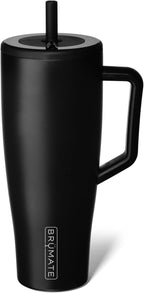 BrüMate Tumbler with Handle and Straw | 100% Leakproof Insulated Tumbler with Lid and Straw | Cup Holder Friendly Base
