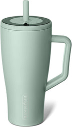 BrüMate Tumbler with Handle and Straw | 100% Leakproof Insulated Tumbler with Lid and Straw | Cup Holder Friendly Base