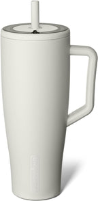 BrüMate Tumbler with Handle and Straw | 100% Leakproof Insulated Tumbler with Lid and Straw | Cup Holder Friendly Base