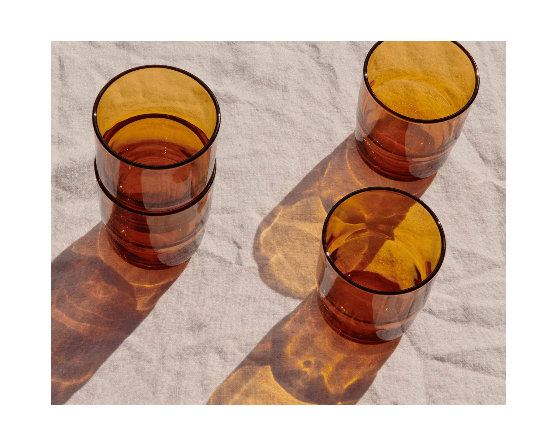 Short Night + Day Glasses Small Glass Tumblers Glassware Decorations Accessories