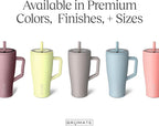 BrüMate Tumbler with Handle and Straw | 100% Leakproof Insulated Tumbler with Lid and Straw | Cup Holder Friendly Base