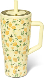 BrüMate Tumbler with Handle and Straw | 100% Leakproof Insulated Tumbler with Lid and Straw | Cup Holder Friendly Base