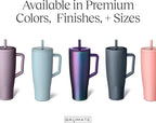 BrüMate Tumbler with Handle and Straw | 100% Leakproof Insulated Tumbler with Lid and Straw | Cup Holder Friendly Base
