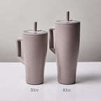 BrüMate Tumbler with Handle and Straw | 100% Leakproof Insulated Tumbler with Lid and Straw | Cup Holder Friendly Base