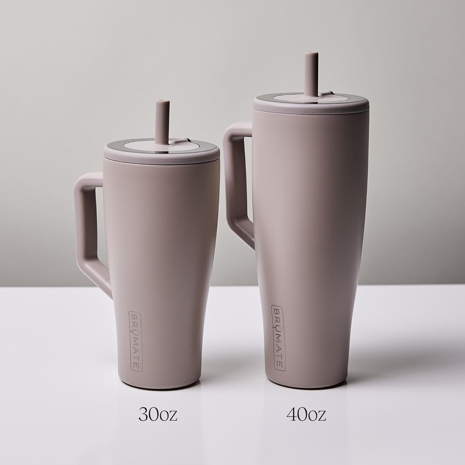 BrüMate Tumbler with Handle and Straw | 100% Leakproof Insulated Tumbler with Lid and Straw | Cup Holder Friendly Base
