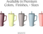 BrüMate Tumbler with Handle and Straw | 100% Leakproof Insulated Tumbler with Lid and Straw | Cup Holder Friendly Base