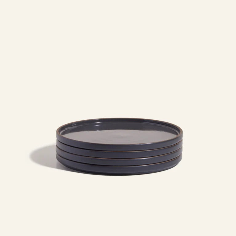 Round Elegant Ceramic Restaurant Serving Dinner Plates (Set of 4)