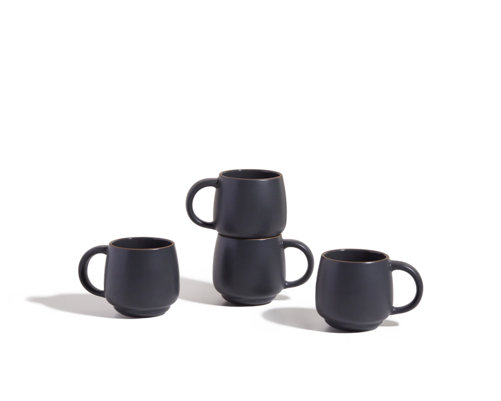 Night + Day  Coffee Mugs Set of 4, Cups with Handles, Tea Cups