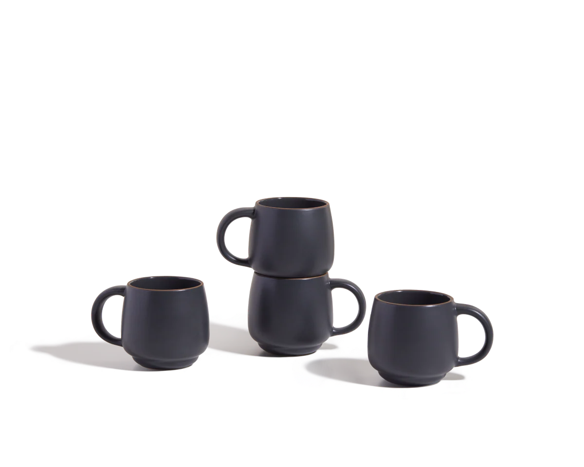 Night + Day  Coffee Mugs Set of 4, Cups with Handles, Tea Cups