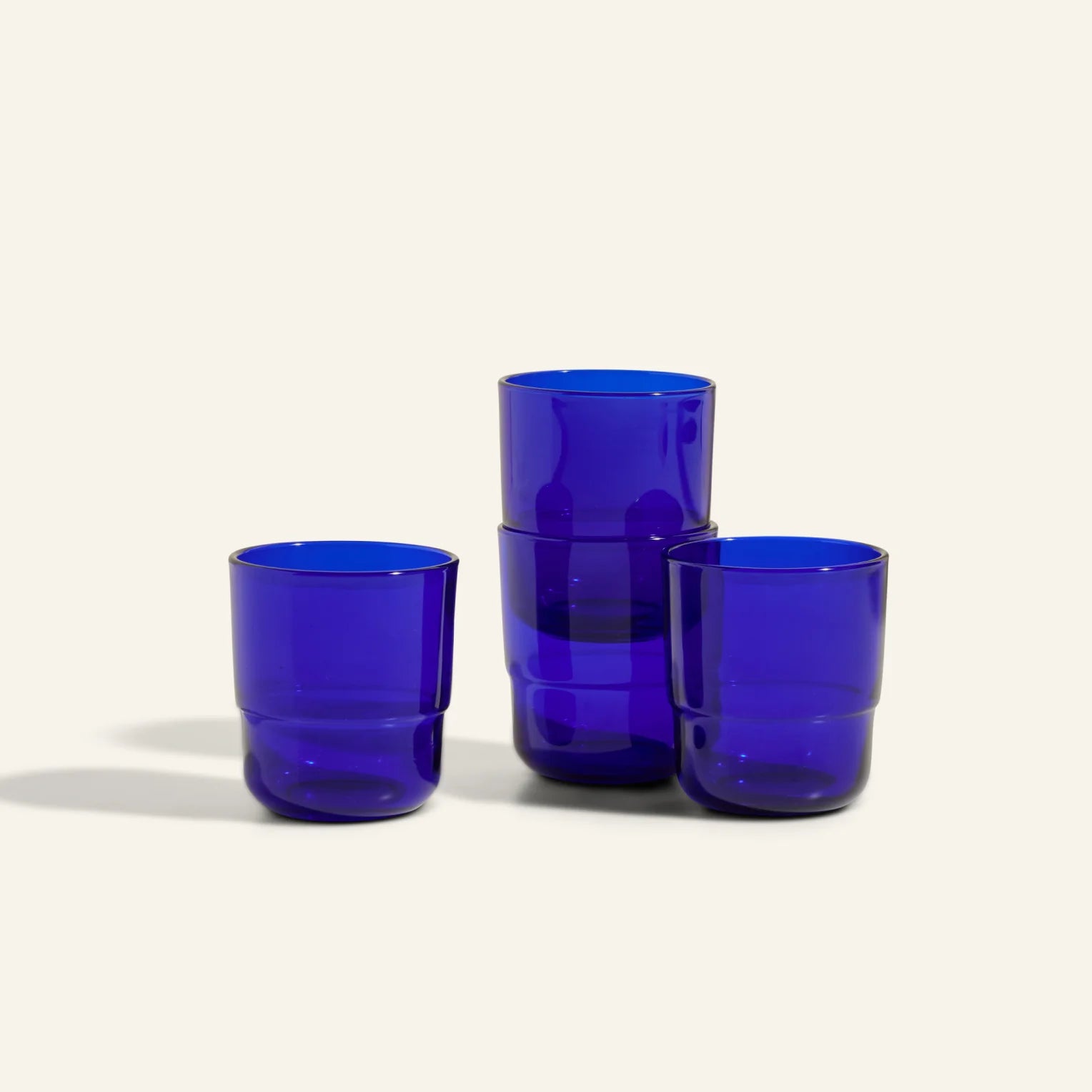 Short Night + Day Glasses Small Glass Tumblers Glassware Decorations Accessories
