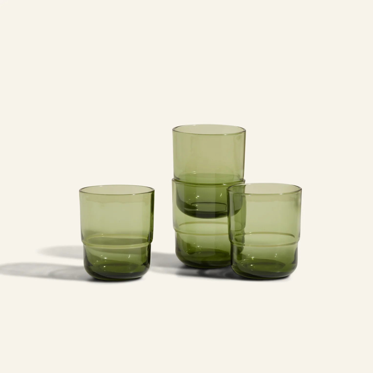 Short Night + Day Glasses Small Glass Tumblers Glassware Decorations Accessories