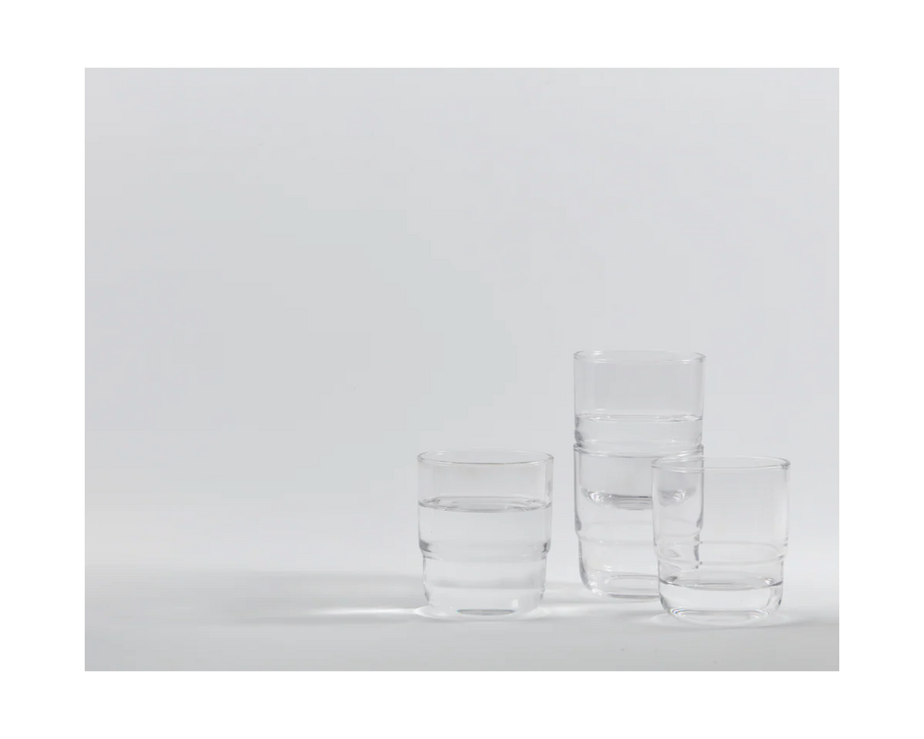 Short Night + Day Glasses Small Glass Tumblers Glassware Decorations Accessories
