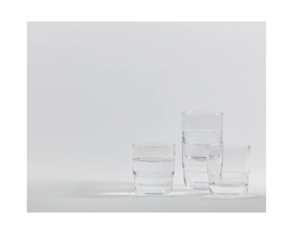 Short Night + Day Glasses Small Glass Tumblers Glassware Decorations Accessories