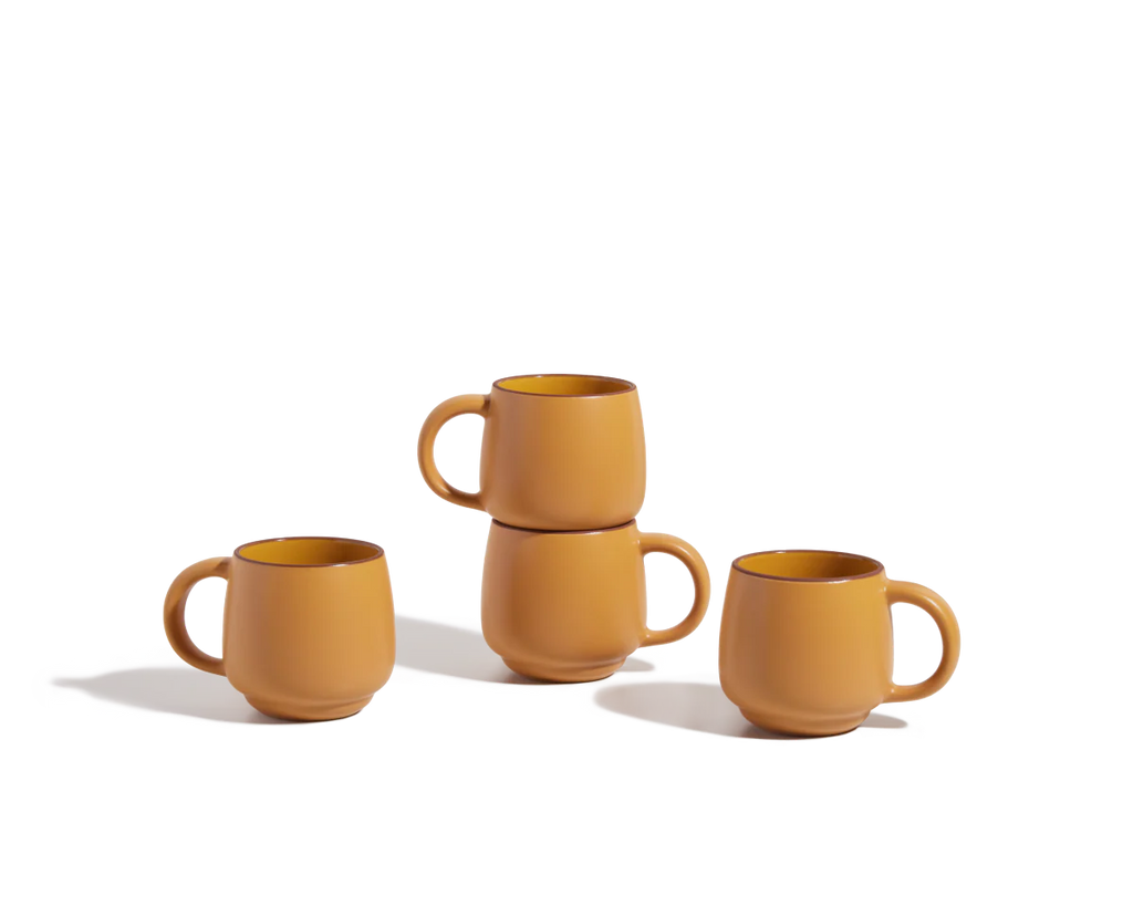 Night + Day  Coffee Mugs Set of 4, Cups with Handles, Tea Cups