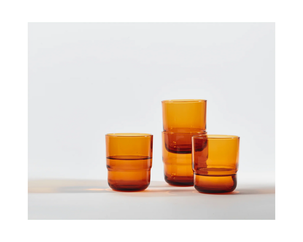 Short Night + Day Glasses Small Glass Tumblers Glassware Decorations Accessories