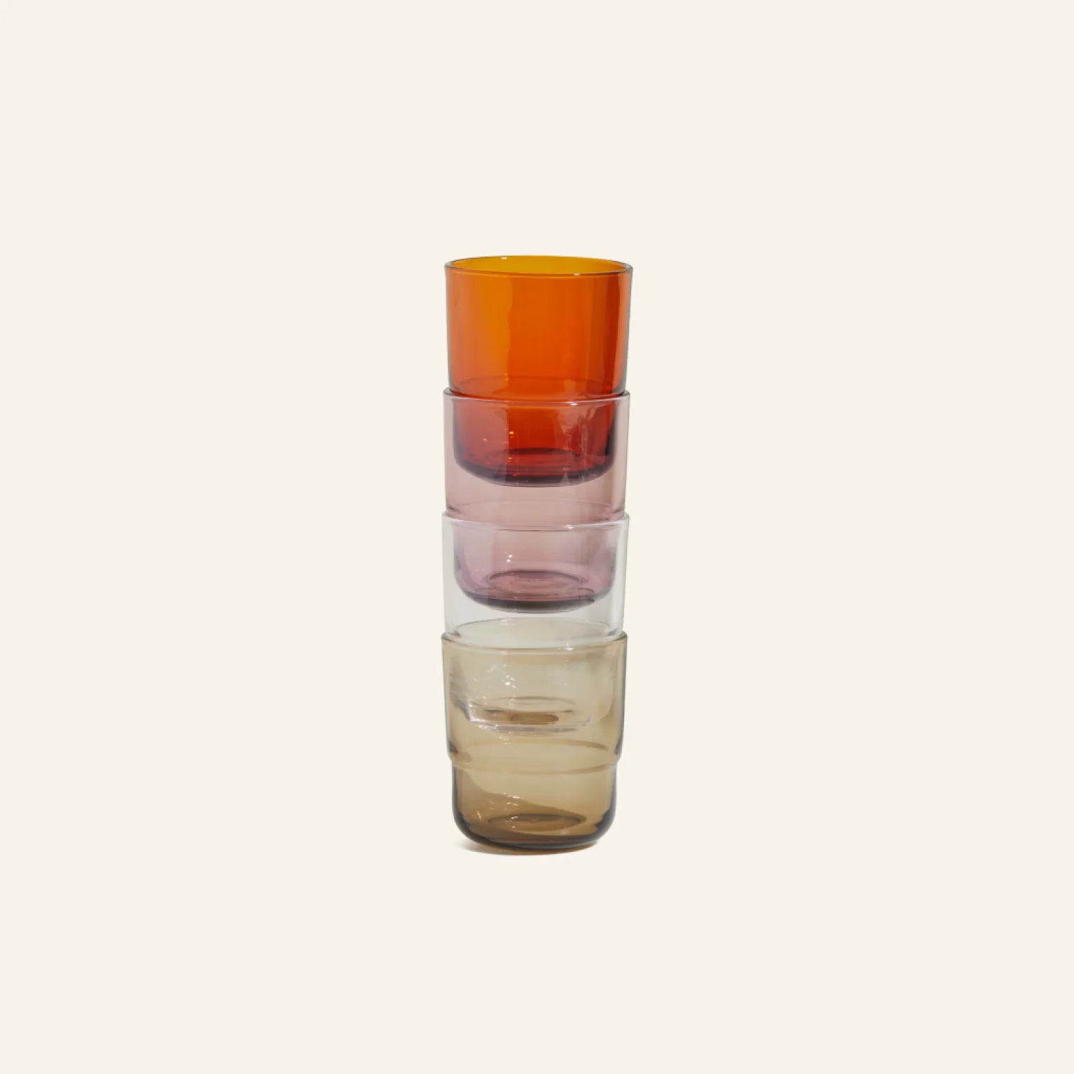 Short Night + Day Glasses Small Glass Tumblers Glassware Decorations Accessories