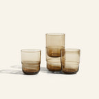 Short Night + Day Glasses Small Glass Tumblers Glassware Decorations Accessories