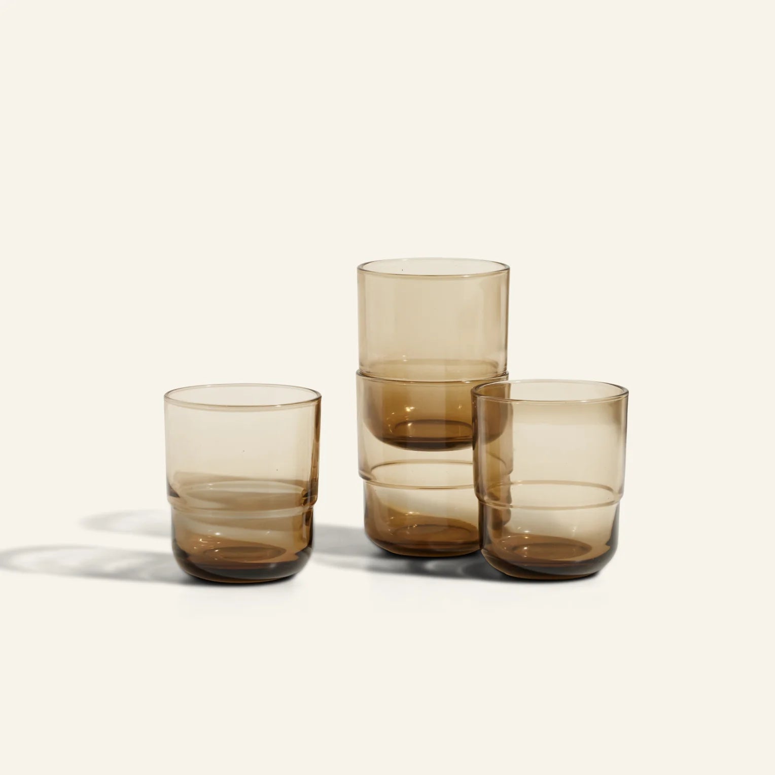 Short Night + Day Glasses Small Glass Tumblers Glassware Decorations Accessories