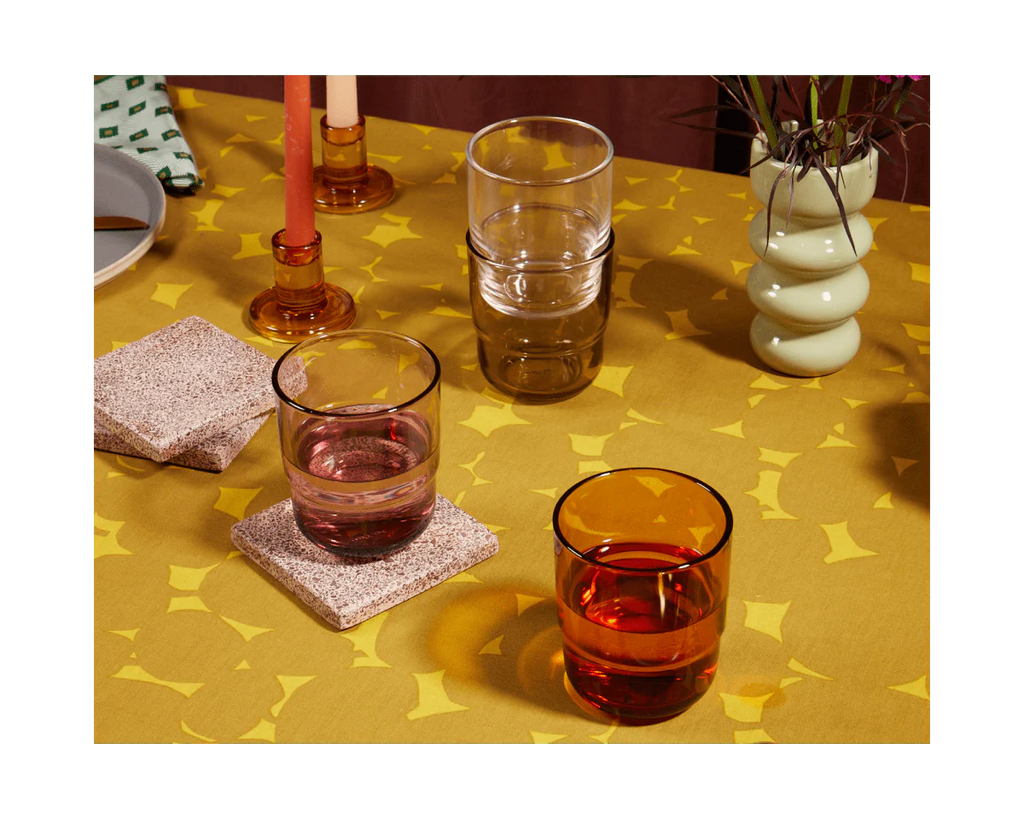 Short Night + Day Glasses Small Glass Tumblers Glassware Decorations Accessories