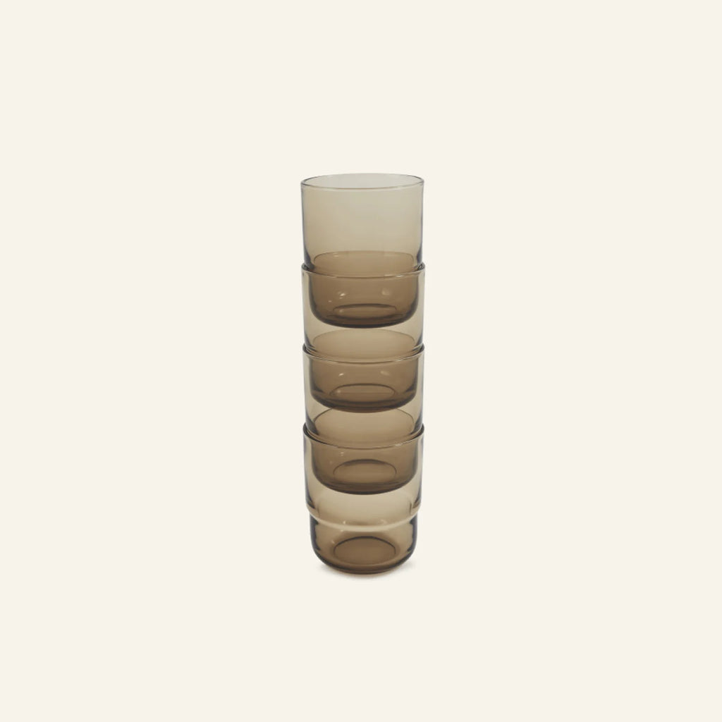 Short Night + Day Glasses Small Glass Tumblers Glassware Decorations Accessories
