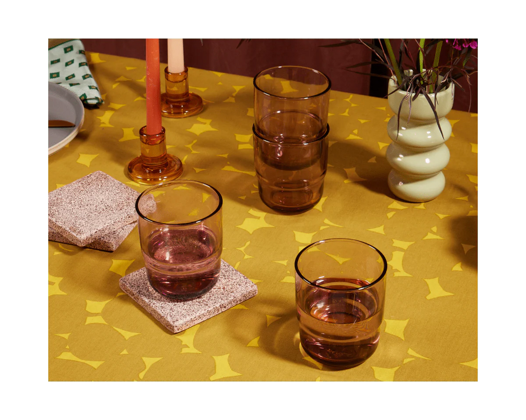 Short Night + Day Glasses Small Glass Tumblers Glassware Decorations Accessories