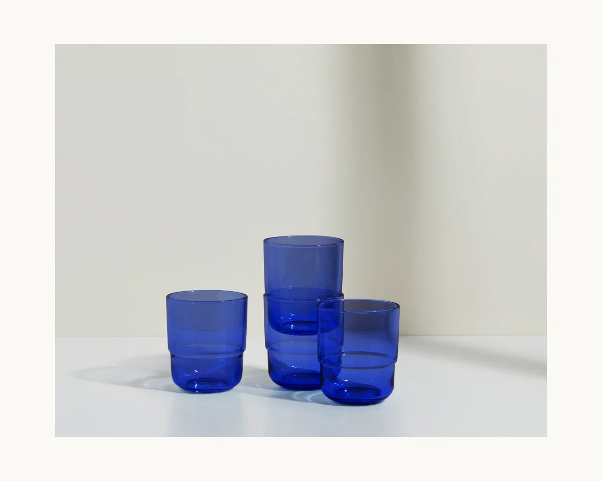 Short Night + Day Glasses Small Glass Tumblers Glassware Decorations Accessories