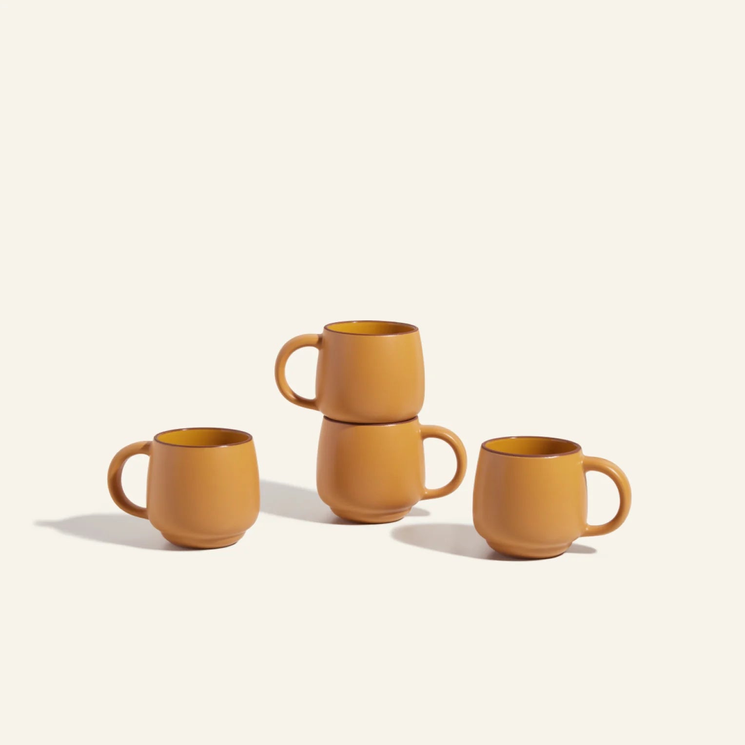 Night + Day  Coffee Mugs Set of 4, Cups with Handles, Tea Cups