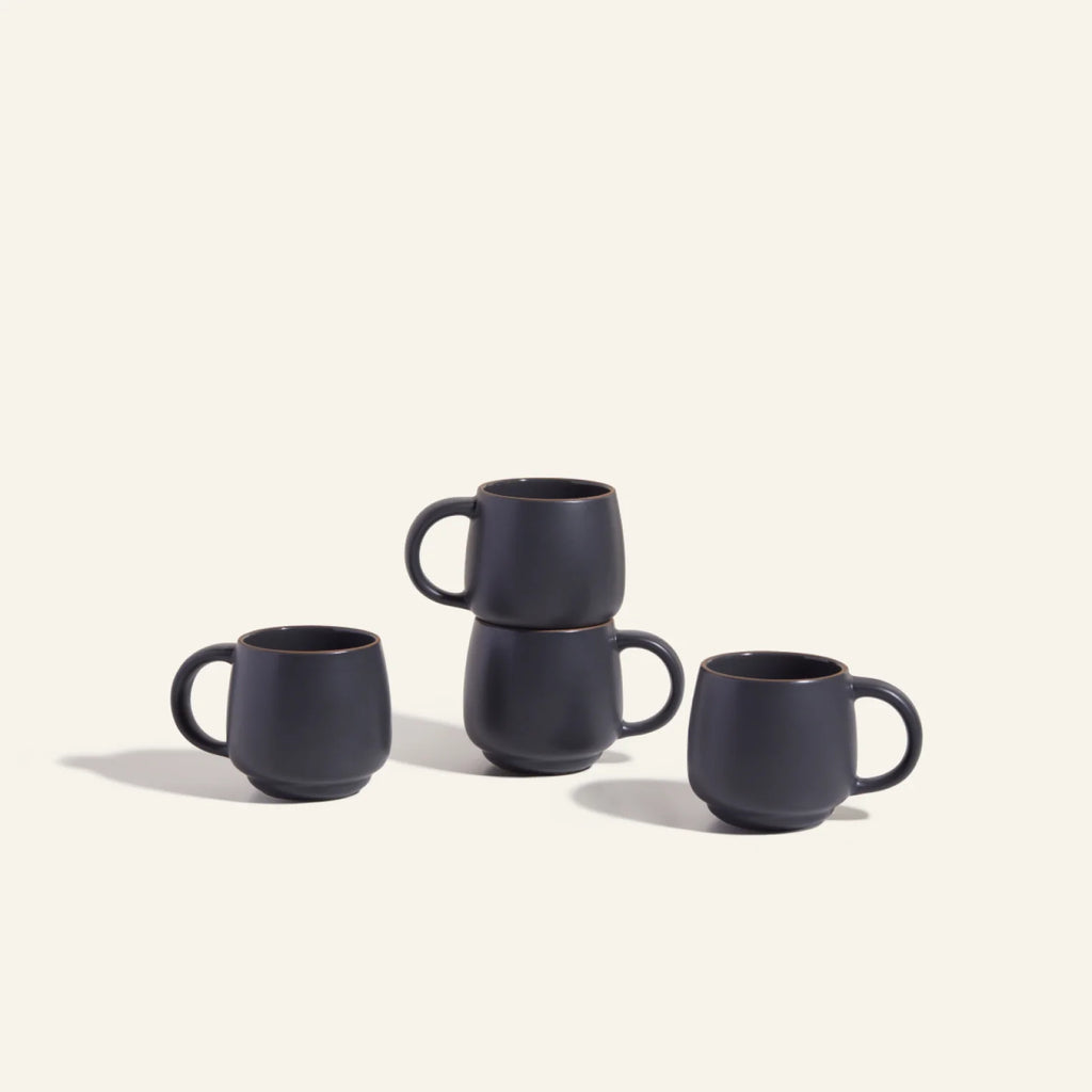Night + Day  Coffee Mugs Set of 4, Cups with Handles, Tea Cups