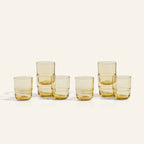 Short Night + Day Glasses Small Glass Tumblers Glassware Decorations Accessories
