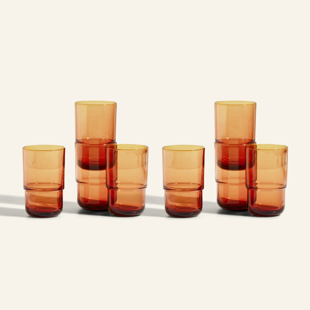 Tall Night + Day Glasses Tumblers Glassware Decorations All Purpose Tumblers