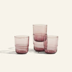 Short Night + Day Glasses Small Glass Tumblers Glassware Decorations Accessories