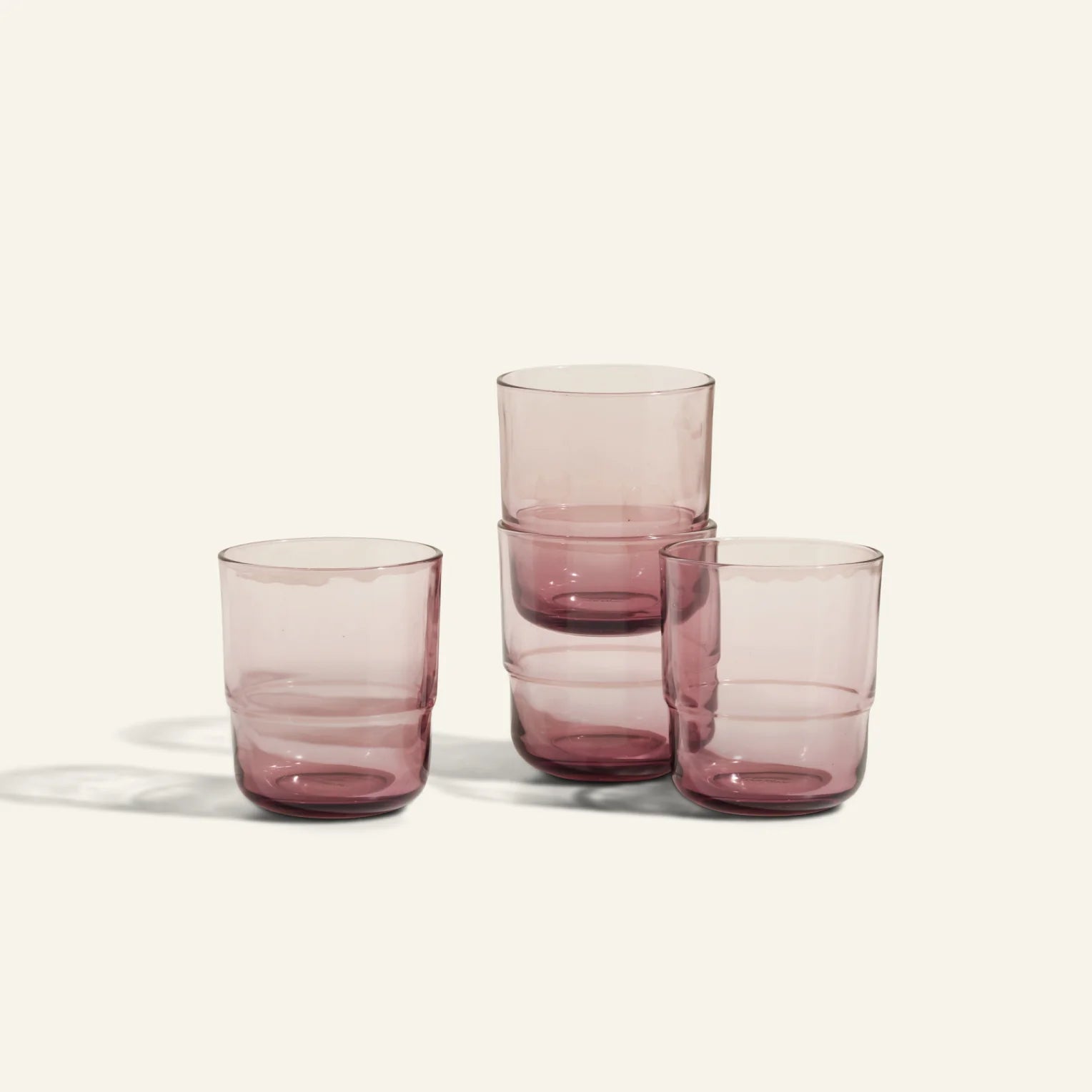 Short Night + Day Glasses Small Glass Tumblers Glassware Decorations Accessories