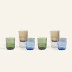 Short Night + Day Glasses Small Glass Tumblers Glassware Decorations Accessories