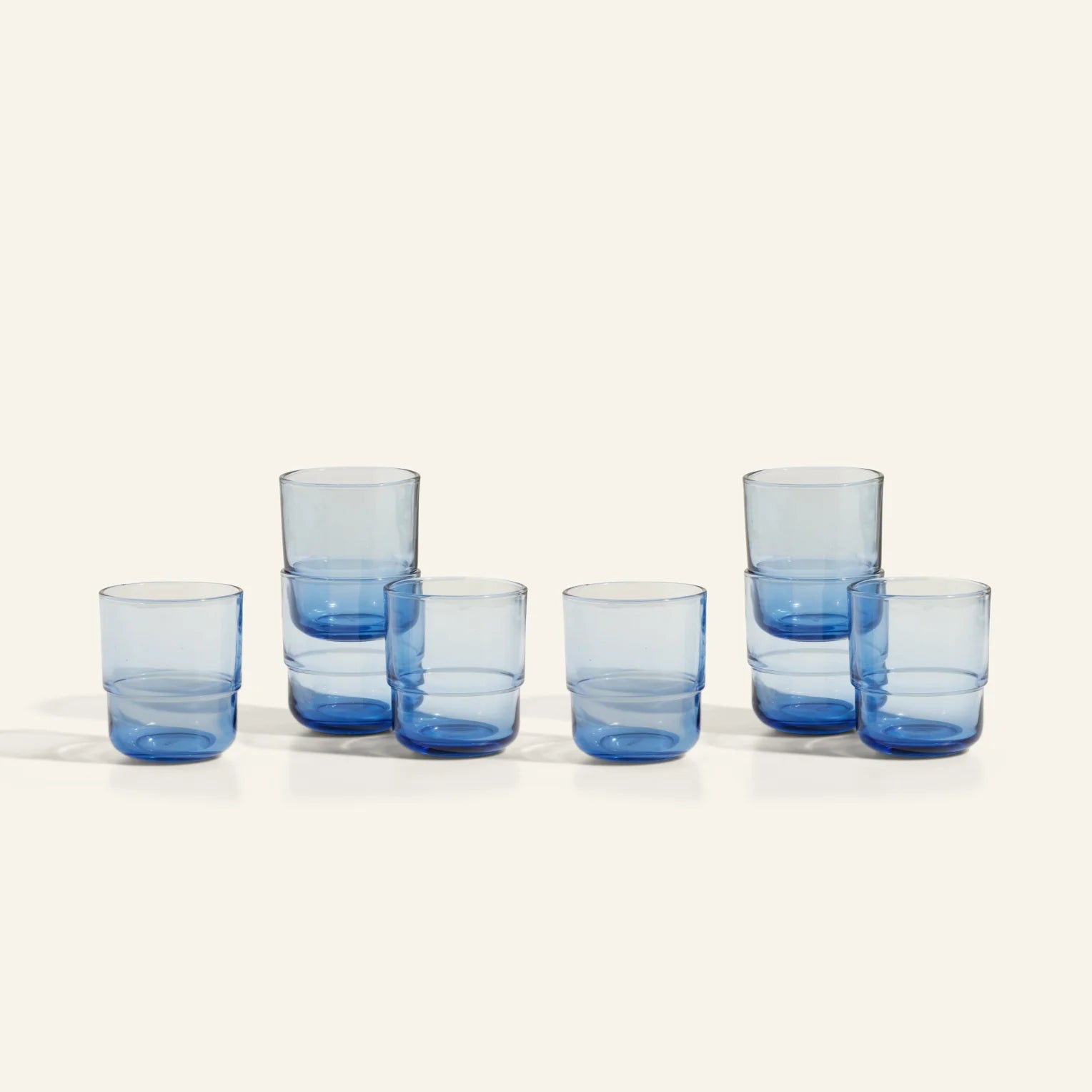 Short Night + Day Glasses Small Glass Tumblers Glassware Decorations Accessories