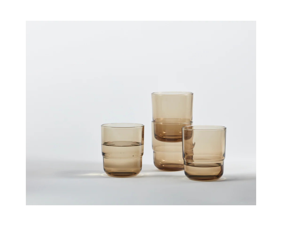 Short Night + Day Glasses Small Glass Tumblers Glassware Decorations Accessories